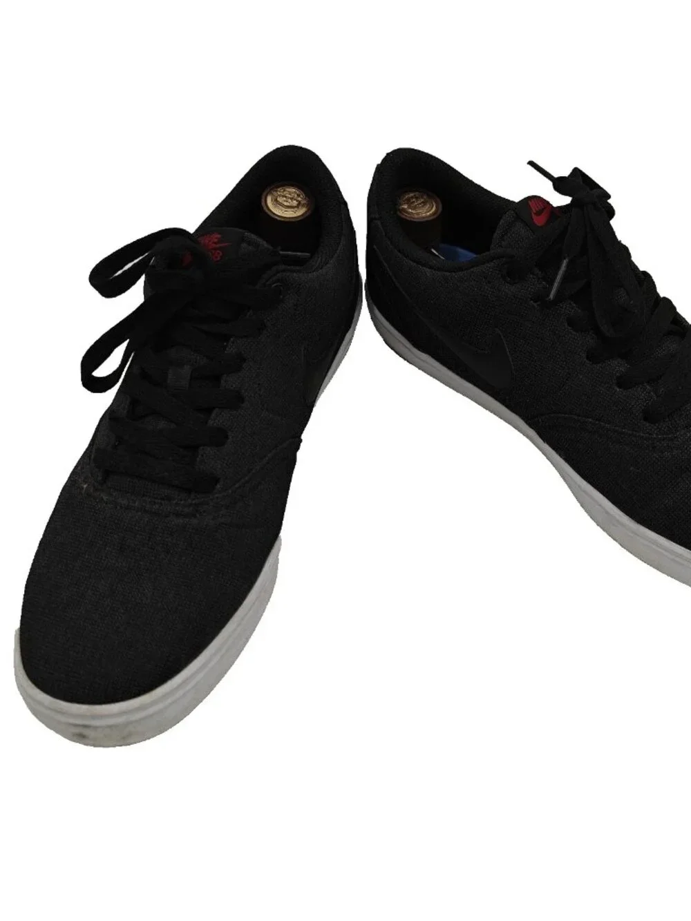 Nike SB Check Solar Canvas Black White Men’s 10.5 843896-007 Skate Shoes